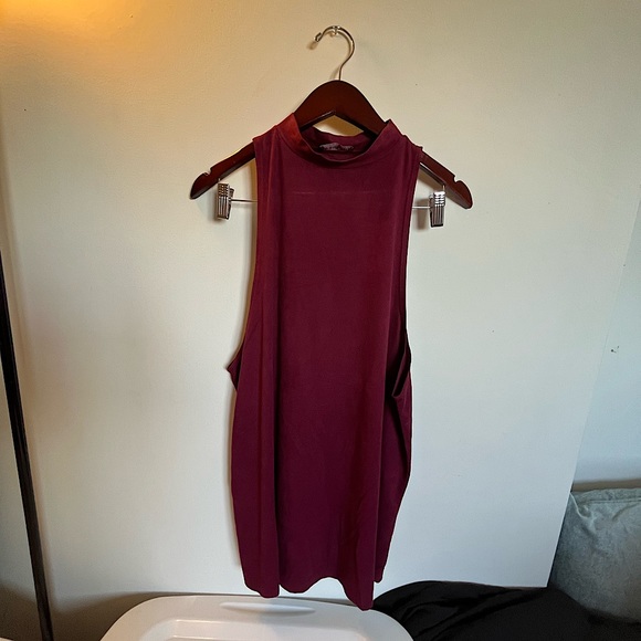 FASHION NOVA ❤️4 for $25 bundle!❤️ maroon dress great condition - Picture 1 of 5